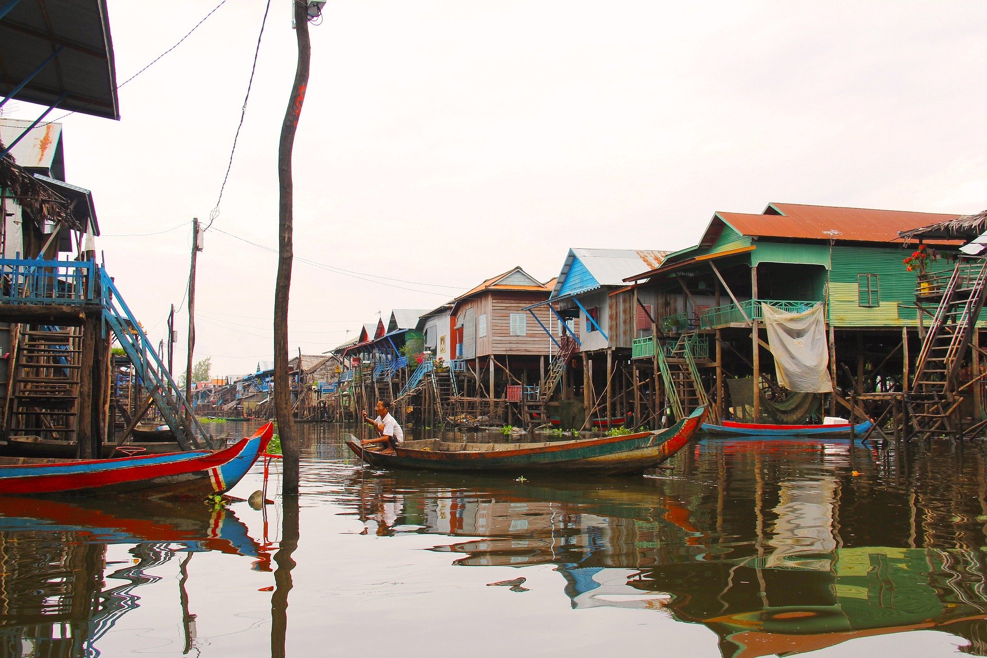 tonle sap floating villages